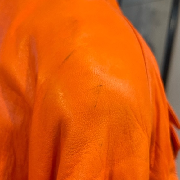 Vintage Andrew Marc orange leather jacket - Picture 6 of 7